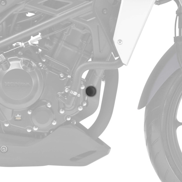 Pyramid Plastics Pyramid frame end caps | matte black | honda cb 125 r 2018>current